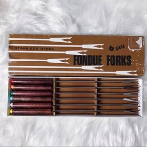 Vintage ‘60’s Boxed S/6 Fondue Forks HIC JAPAN